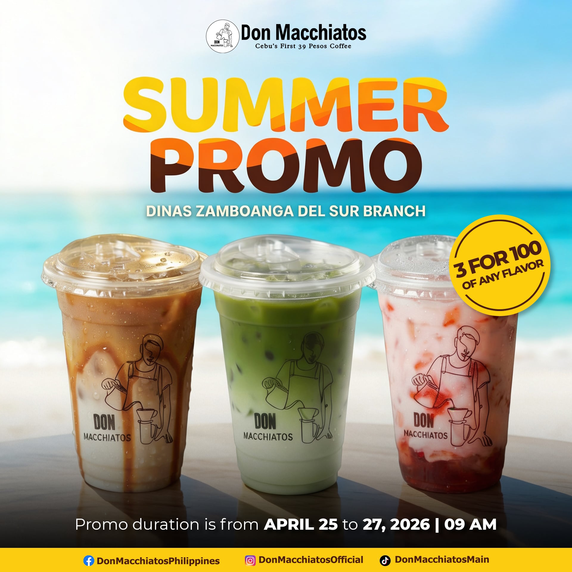 Don Macchiatos — anniversary promotion