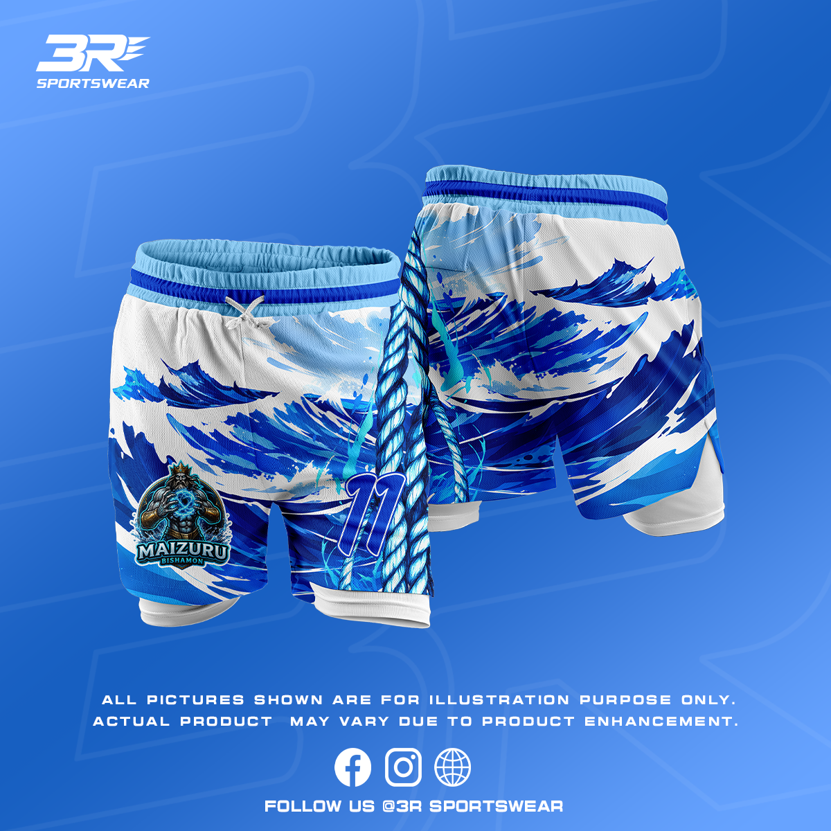 3R Sportswear — Maizuru basketball shorts