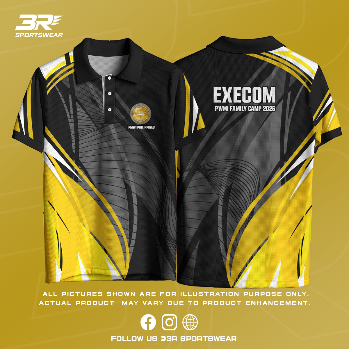 3R Sportswear — EXECOM sportswear polo
