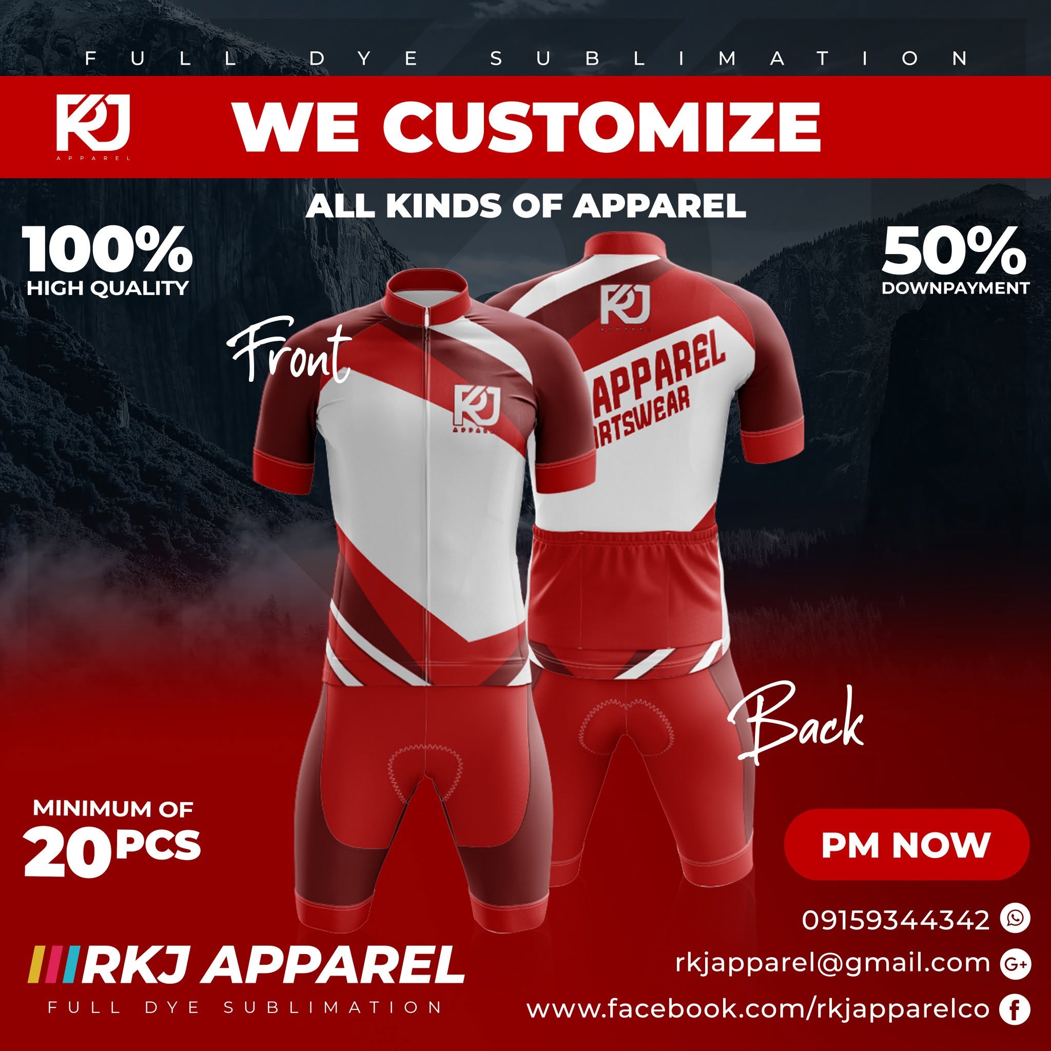 RKJ Apparel — cycling apparel campaign