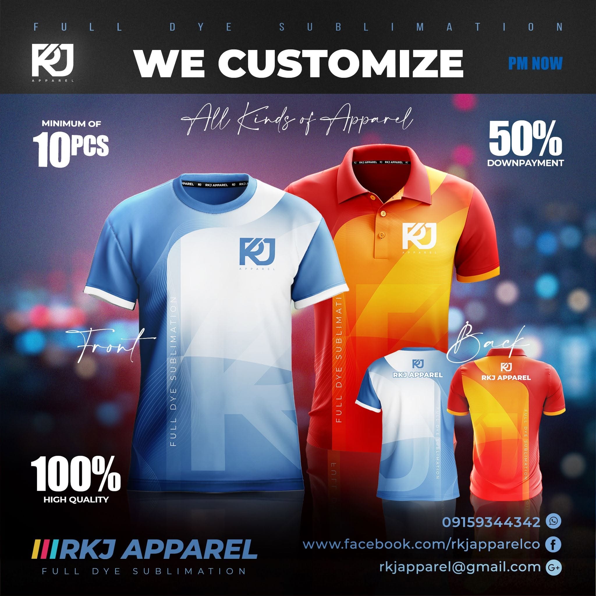 RKJ Apparel — custom shirt campaign