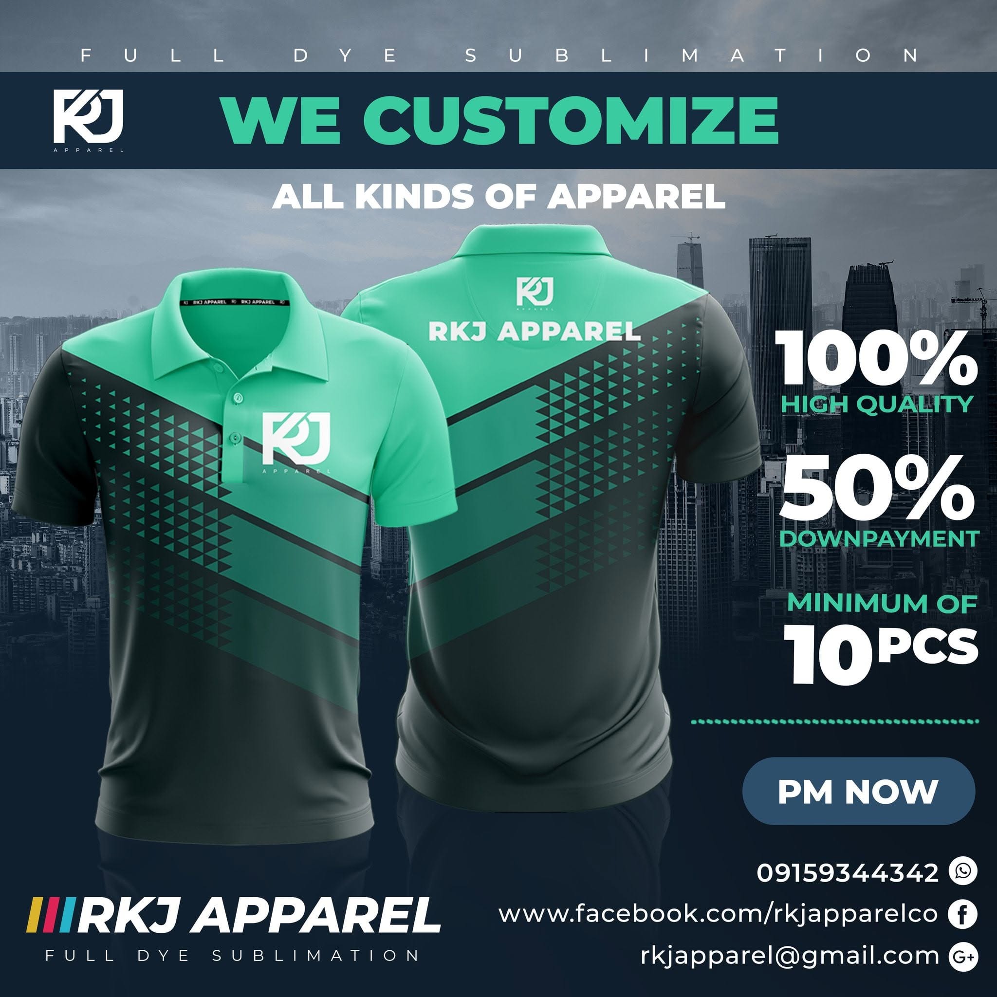 RKJ Apparel — red black shirt campaign